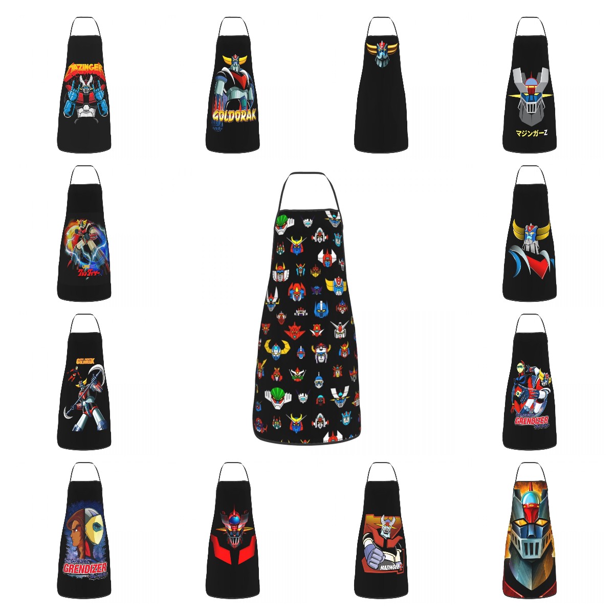 Kitchen Robot Baking - Ufo Robot Logo Funny Apron Men