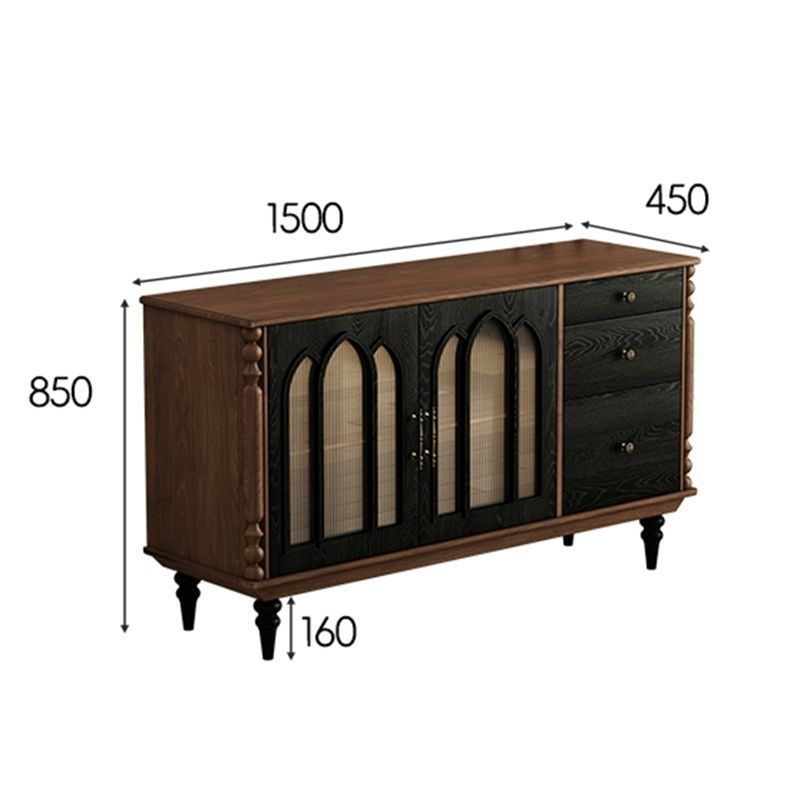 Kitchen Zain - French solid wood dining side cabinet