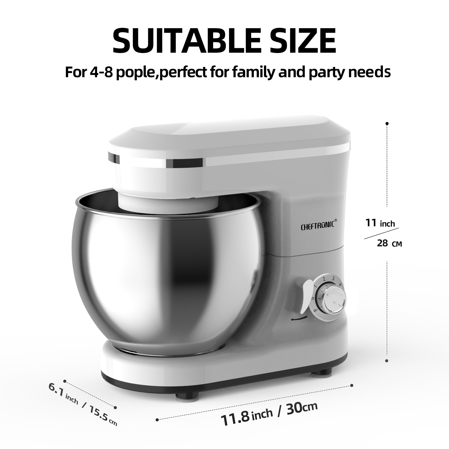 5L Multifunction Electric Stan - Kitchen Robot Baking recension och pris