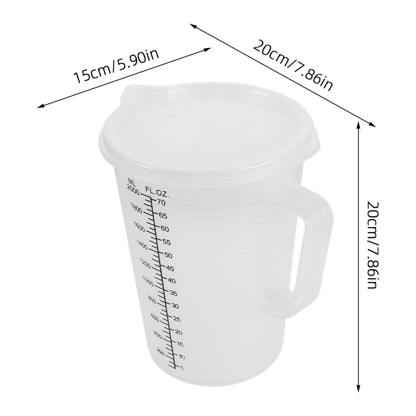 2.0L Measuring Cups Double Sid - Kitchen Baking Utensils recension och pris