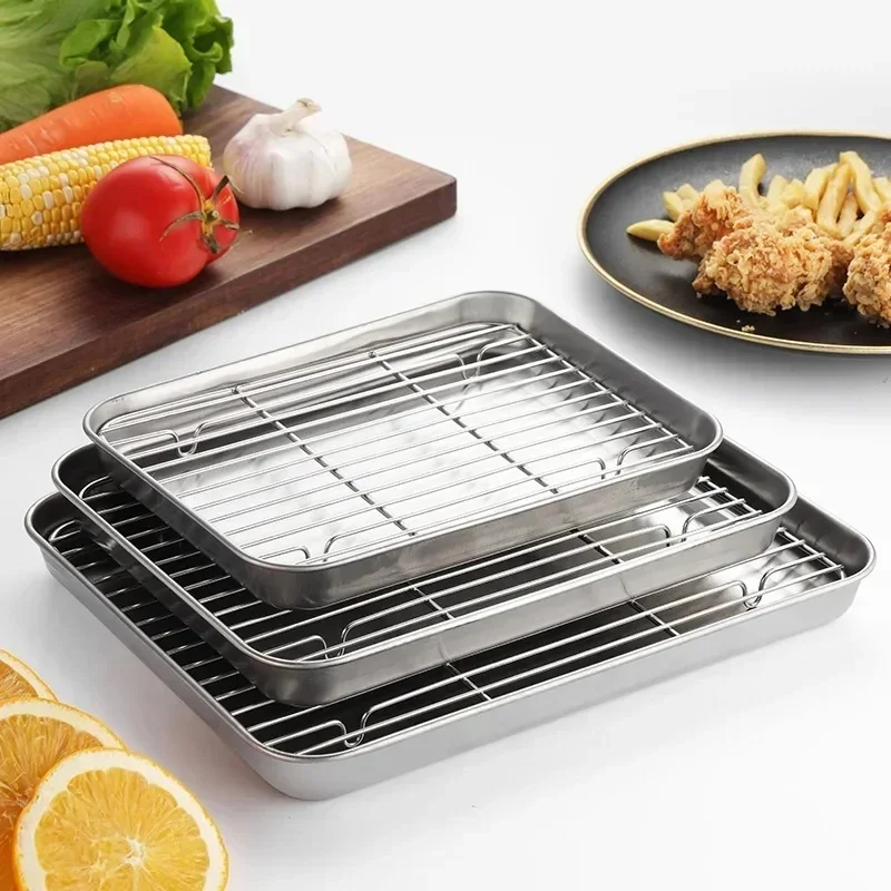 Stainless Steel Baking Pan Tra - Kitchen Baking Rack recension och pris