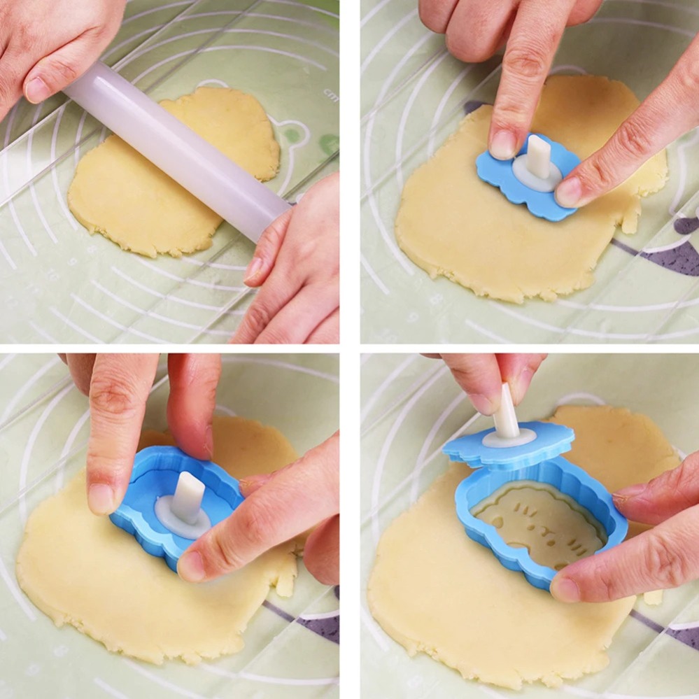 Cookie Mold Stamp Cartoon Saus - Kitchen Baking Items recension och pris