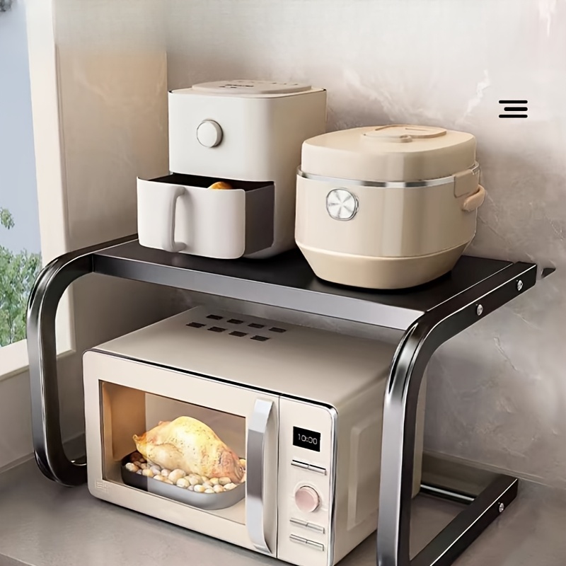 Spacious 2-Tier Metal Microwav - Kitchen Baking Rack recension och pris