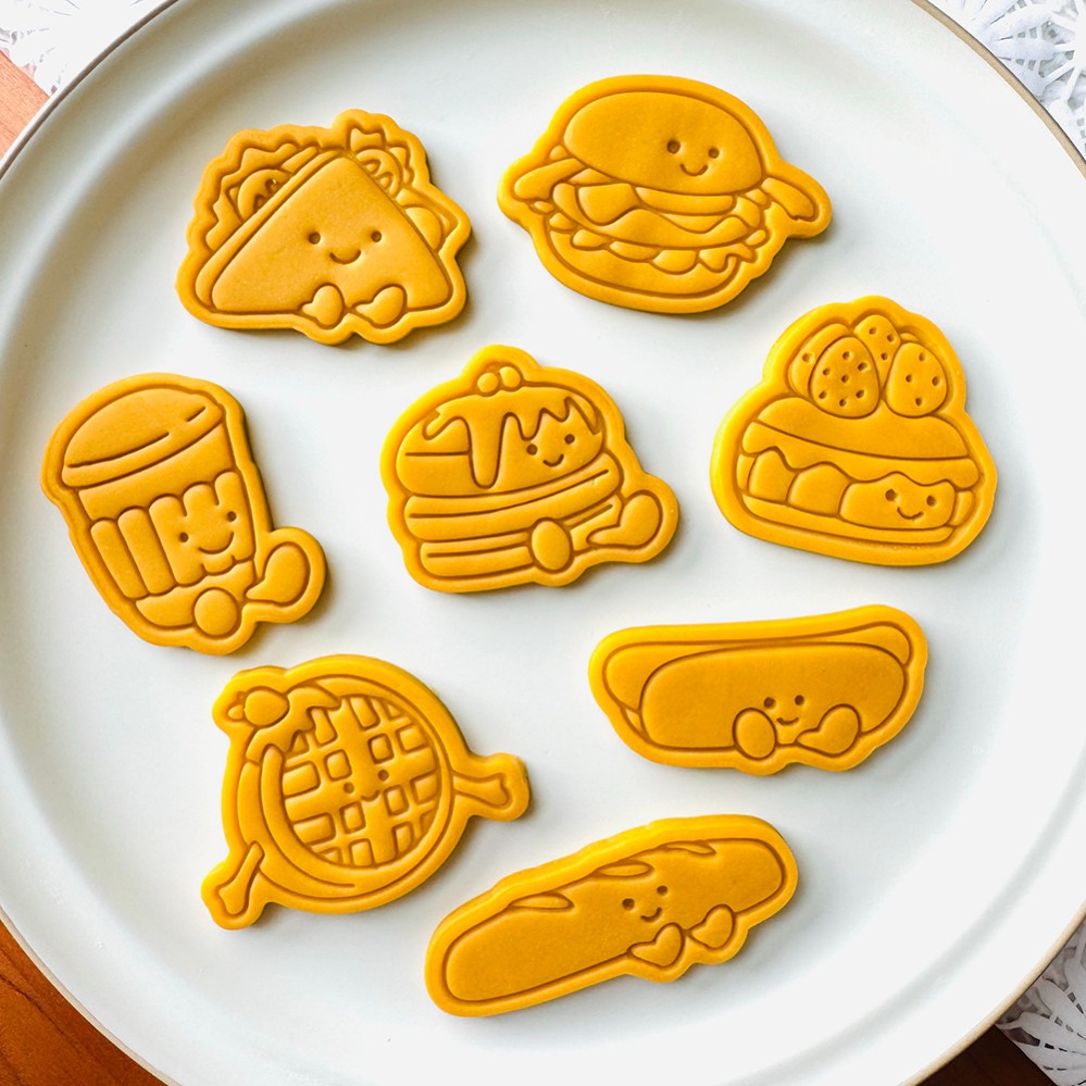 Cute Burger Sandwich Cookie Cu - Kitchen Baking Items recension och pris