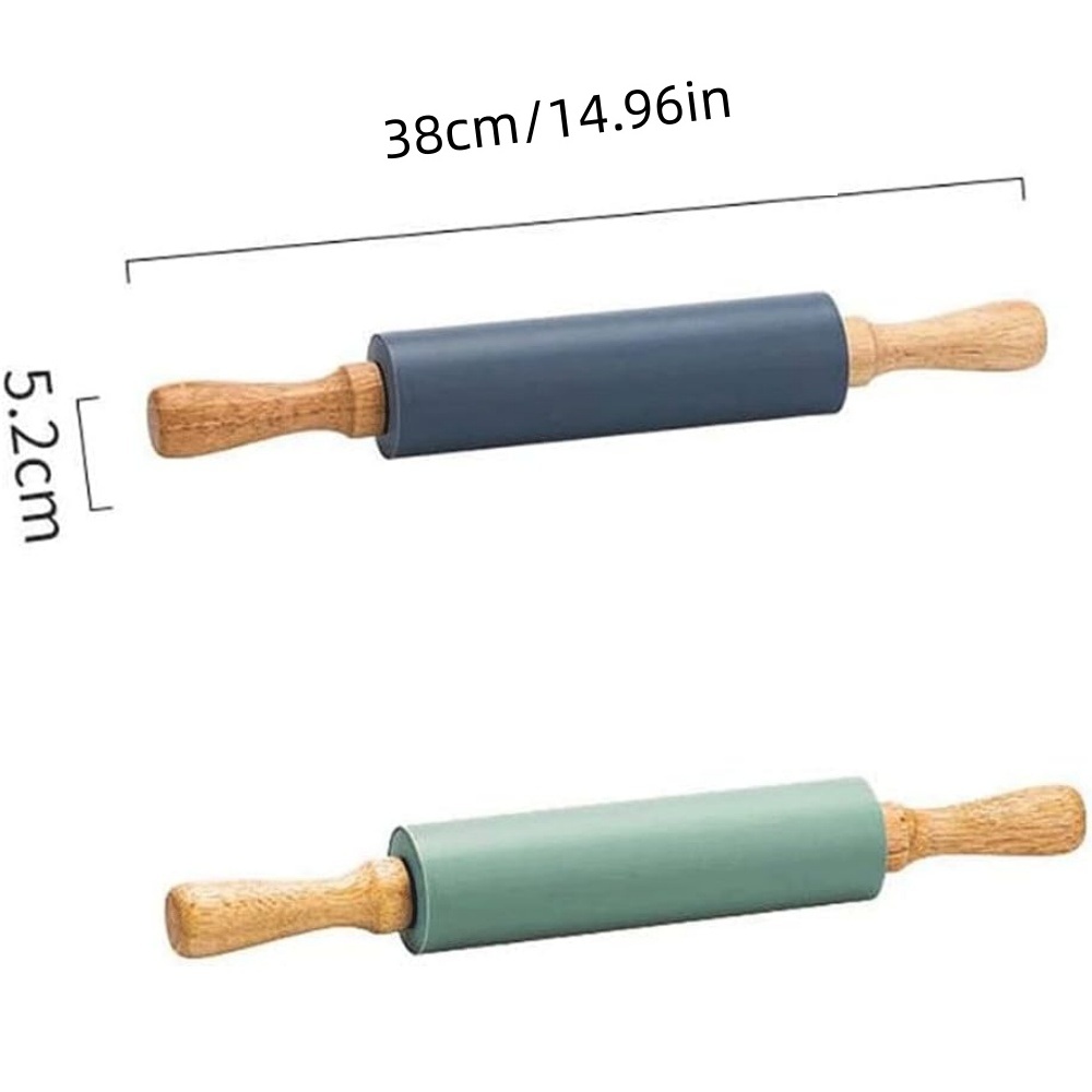 Non-Stick Silicone Rolling Pin - Kitchen Roll Baking recension och pris