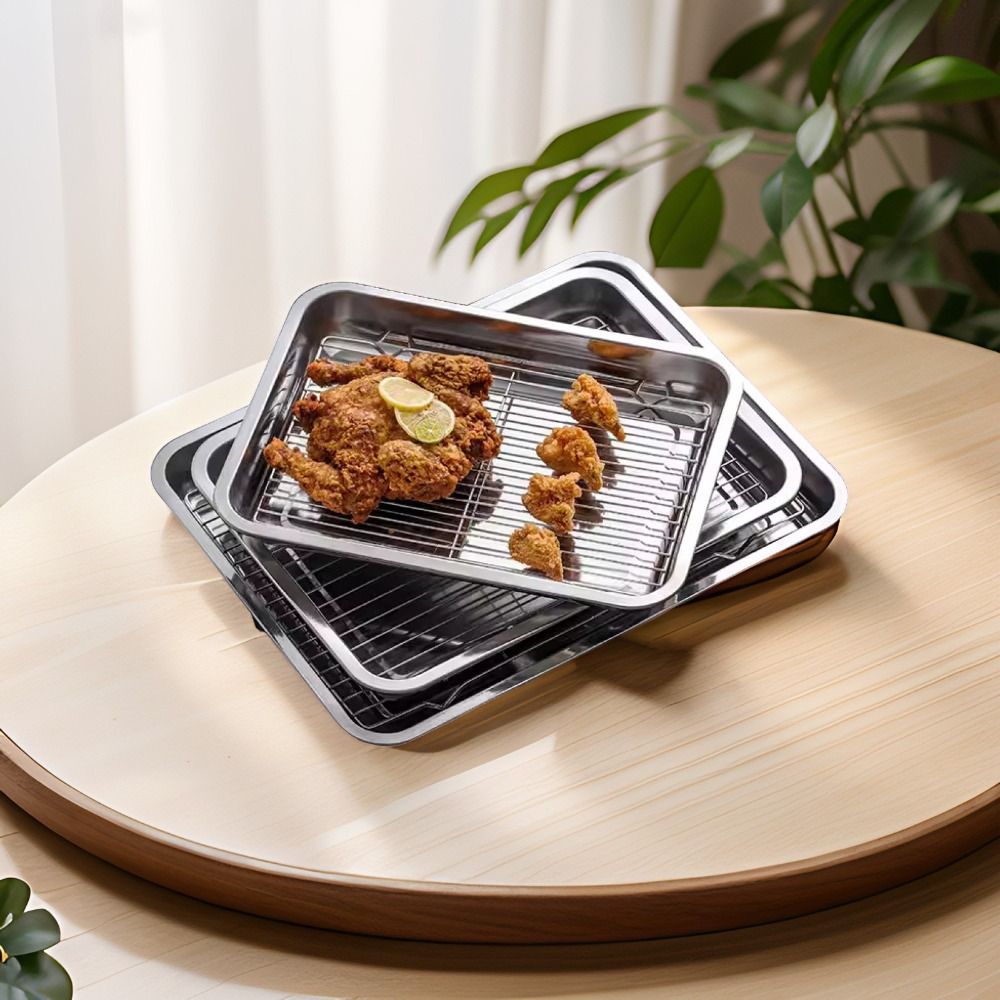 Portable Non-Stick Stainless S - Kitchen Baking Rack recension och pris