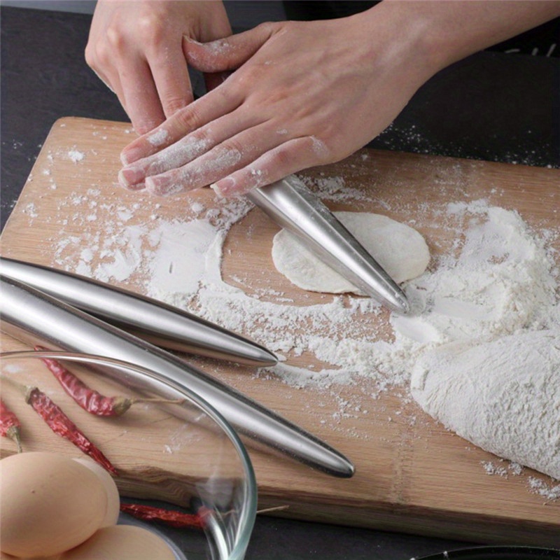 1Pc Stainless Steel Rolling Pi - Kitchen Roll Baking recension och pris