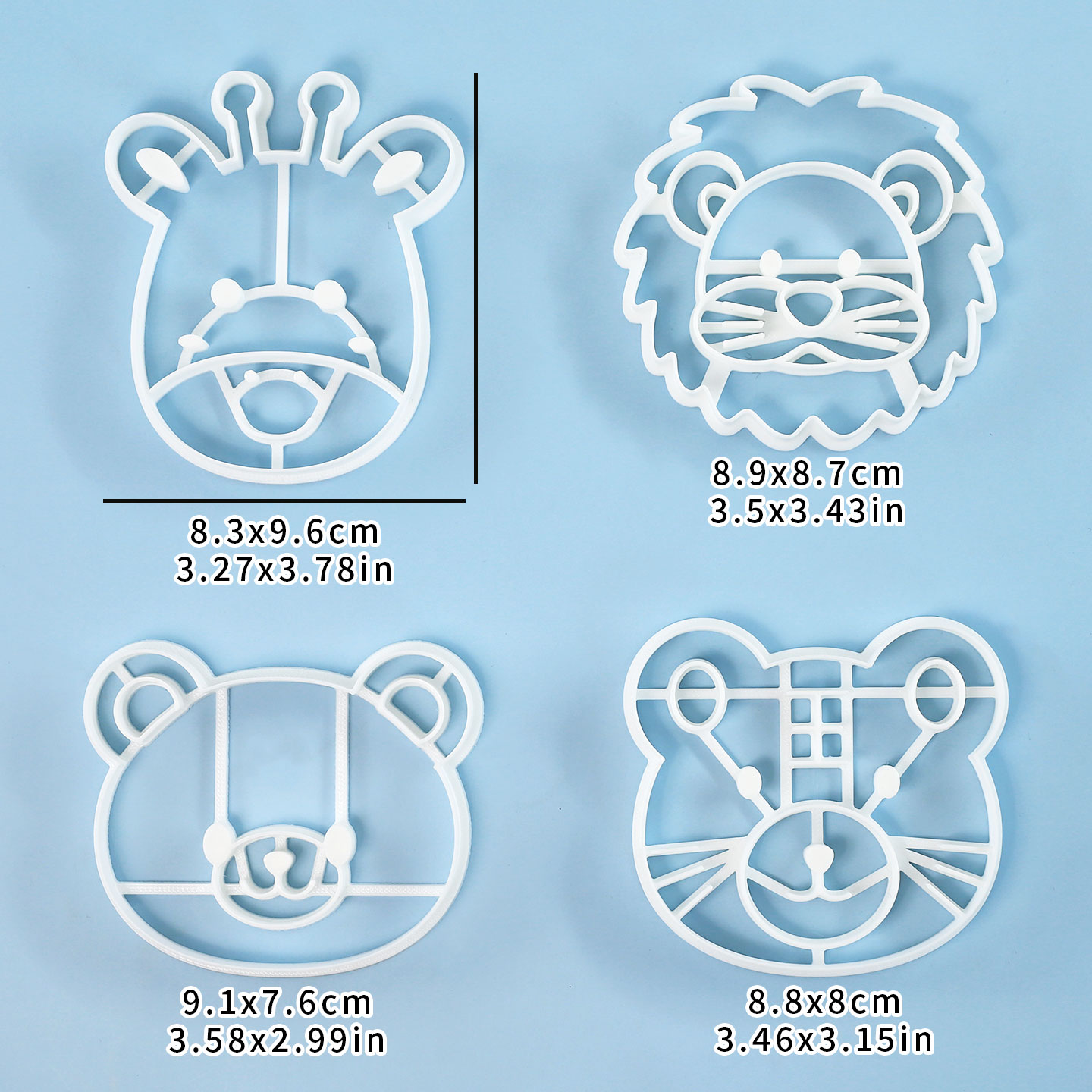 4 Pcs Animal Cookie Cutters Se - Kitchen Baking Items recension och pris