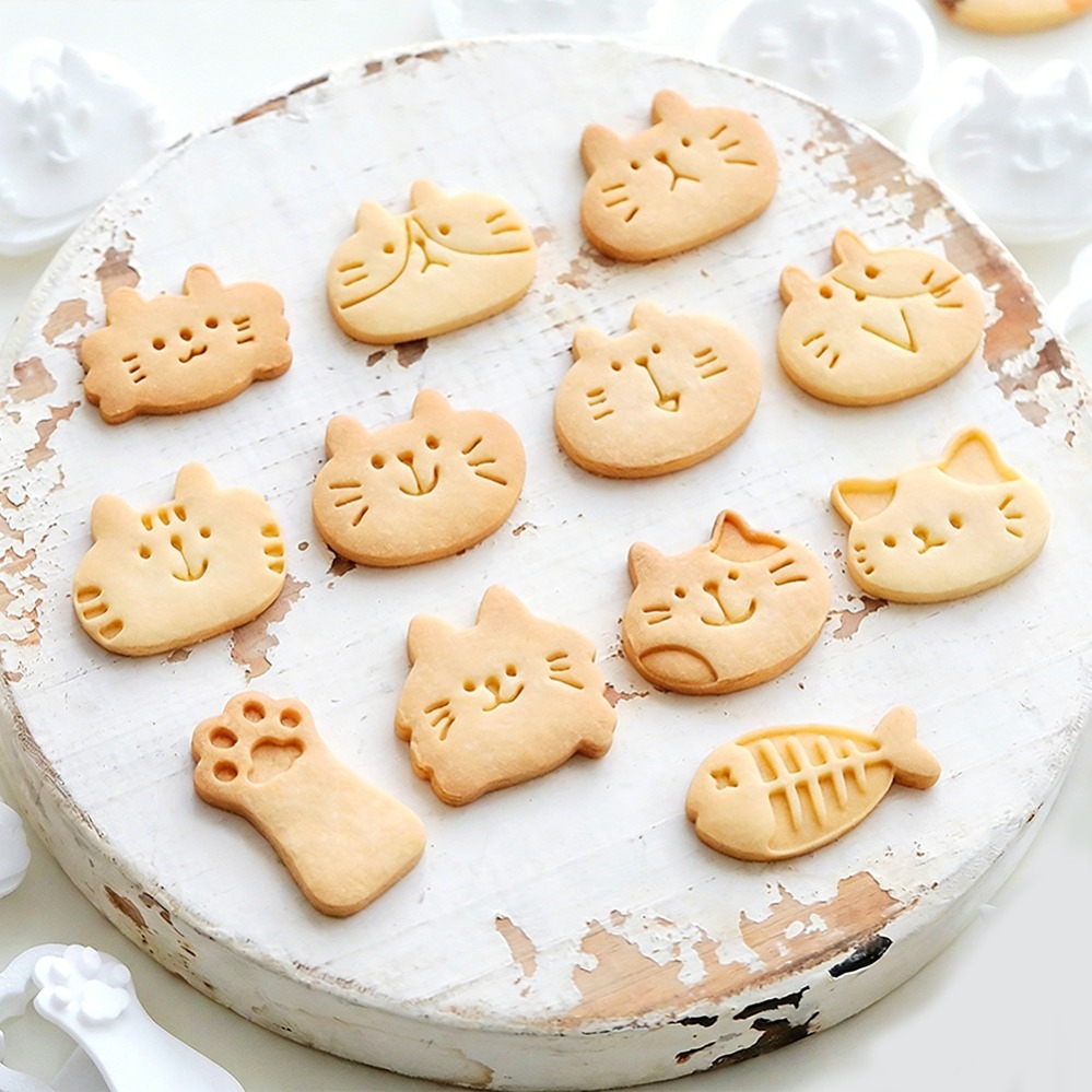 Cute Kitten DIY Stamp Cookie C - Kitchen Baking Items recension och pris