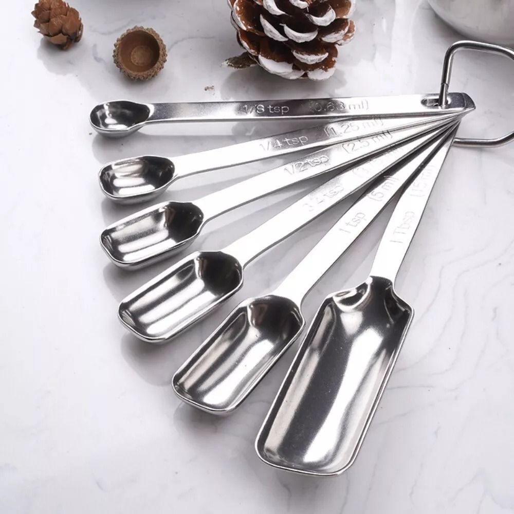 6Pcs Stainless Steel Measuring - Kitchen Baking Utensils recension och pris