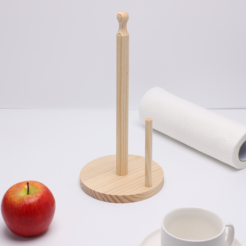 1pc Wooden Standing Paper Towe - Kitchen Baking Paper Holder recension och pris