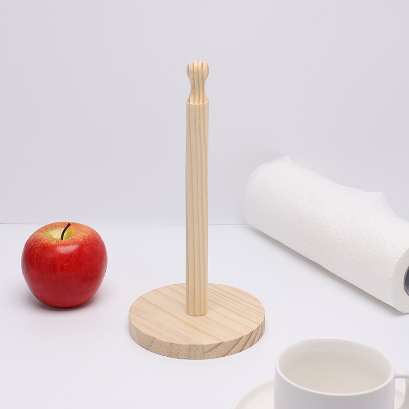 1pc Wooden Standing Paper Towe - Kitchen Baking Paper Holder recension och pris