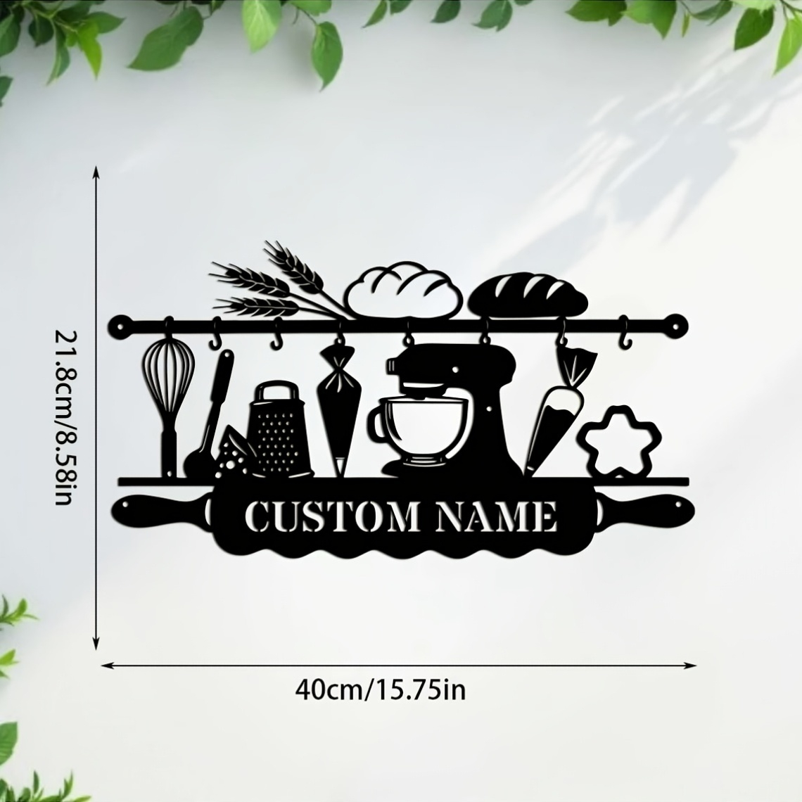 Personalized Kitchen Iron Wall - Baking In Kitchen recension och pris
