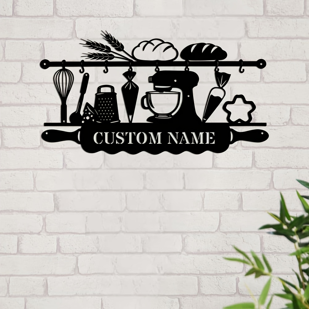 Personalized Kitchen Iron Wall - Baking In Kitchen recension och pris