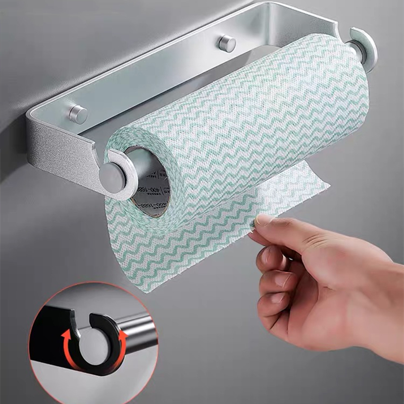 Black Silver Aluminum Cling Fi - Kitchen Baking Paper Holder recension och pris