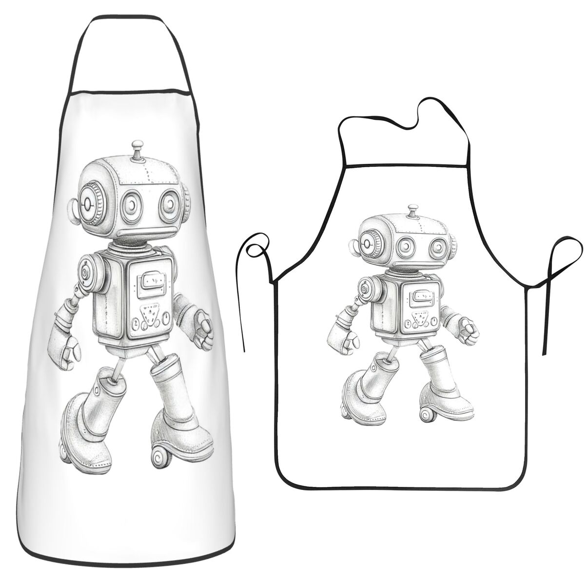 Retro Sketch Robot With Mechan - Kitchen Robot Baking recension och pris