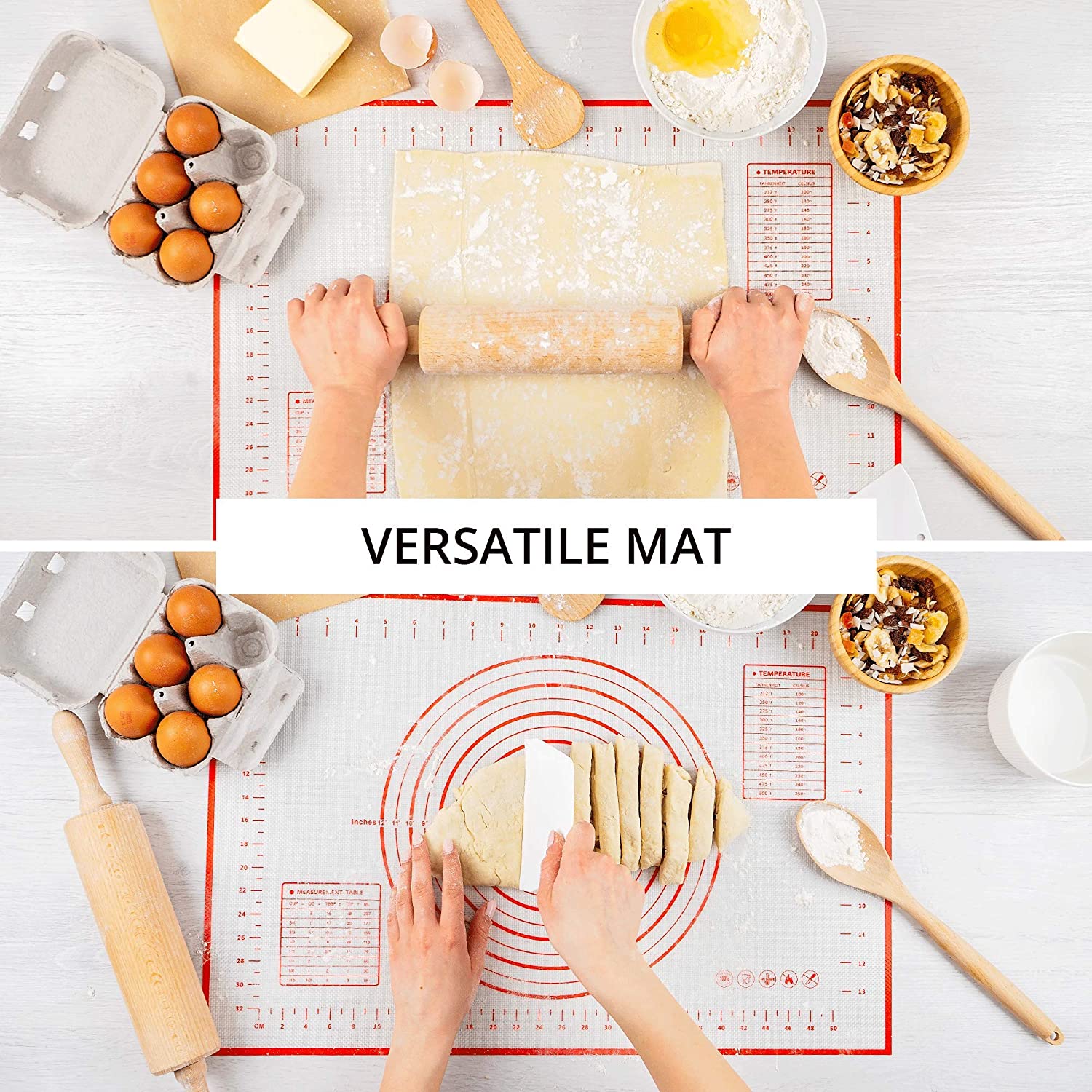 80/70/60cm Large Silicone Baki - Kitchen Roll Baking recension och pris